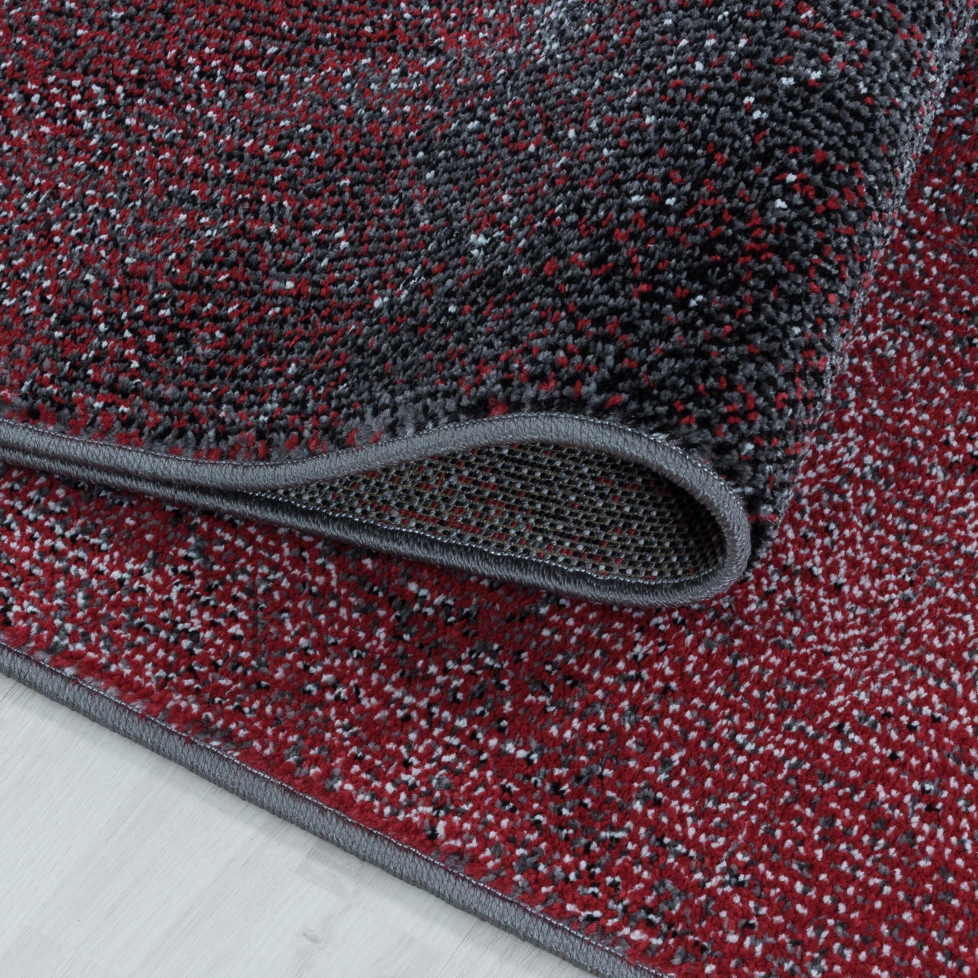 Abstract-waves Abstract Rug Red