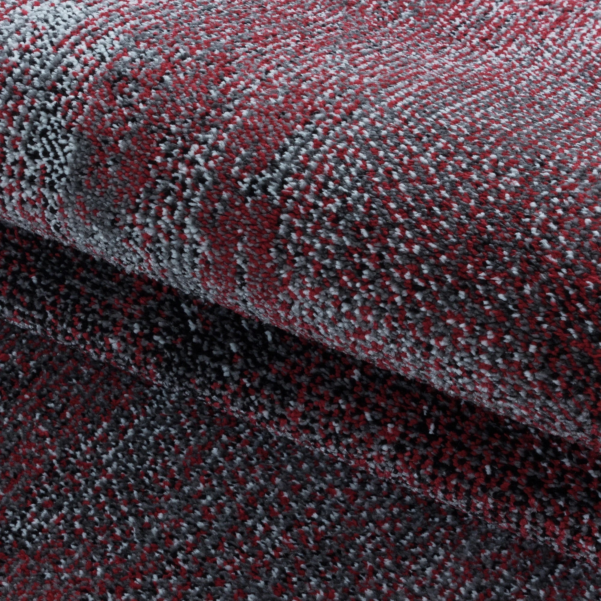 Abstract-waves Abstract Rug Red