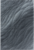 Abstract-waves Freeform Rug Gray 