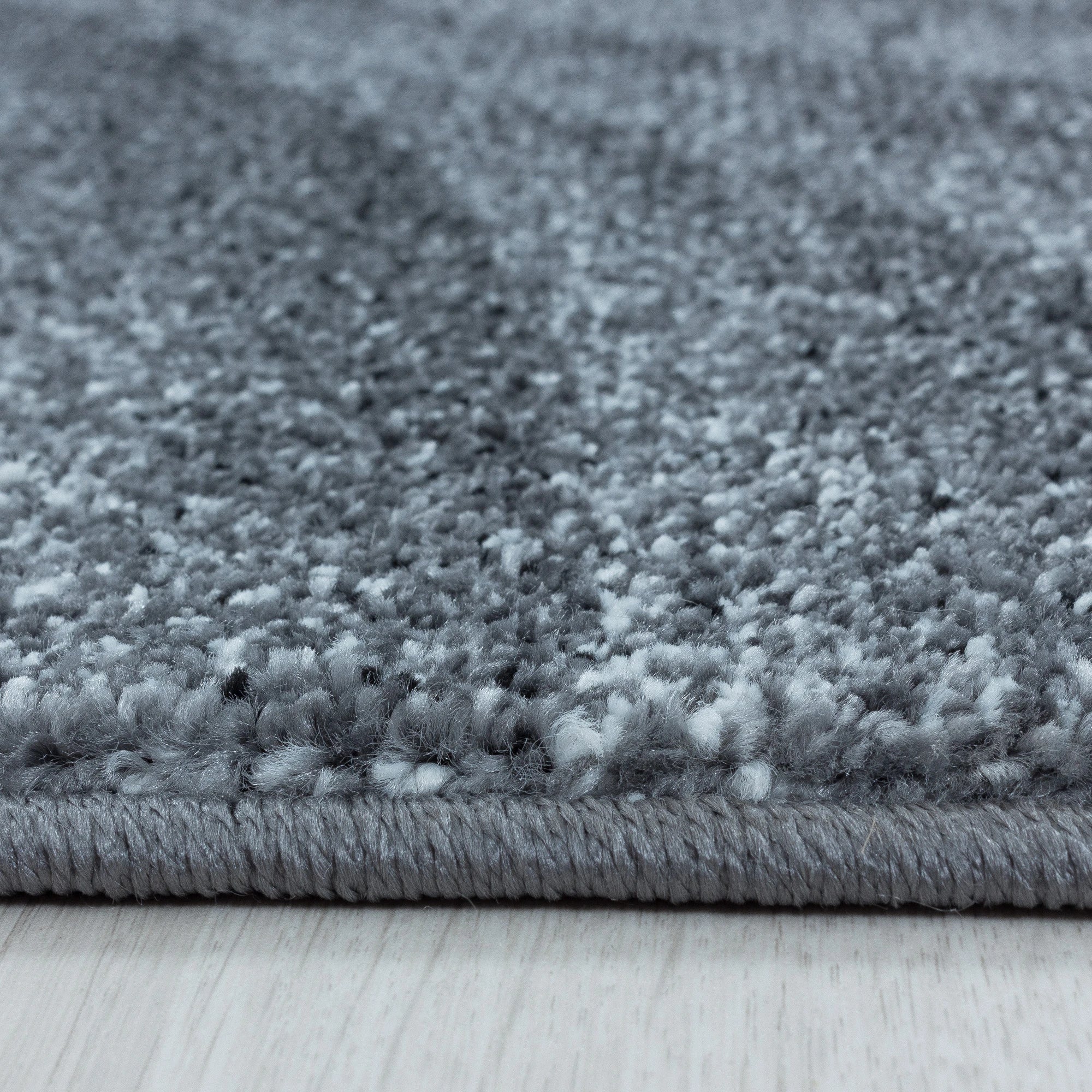 Abstrakte Wellen Freeform Teppich Grau