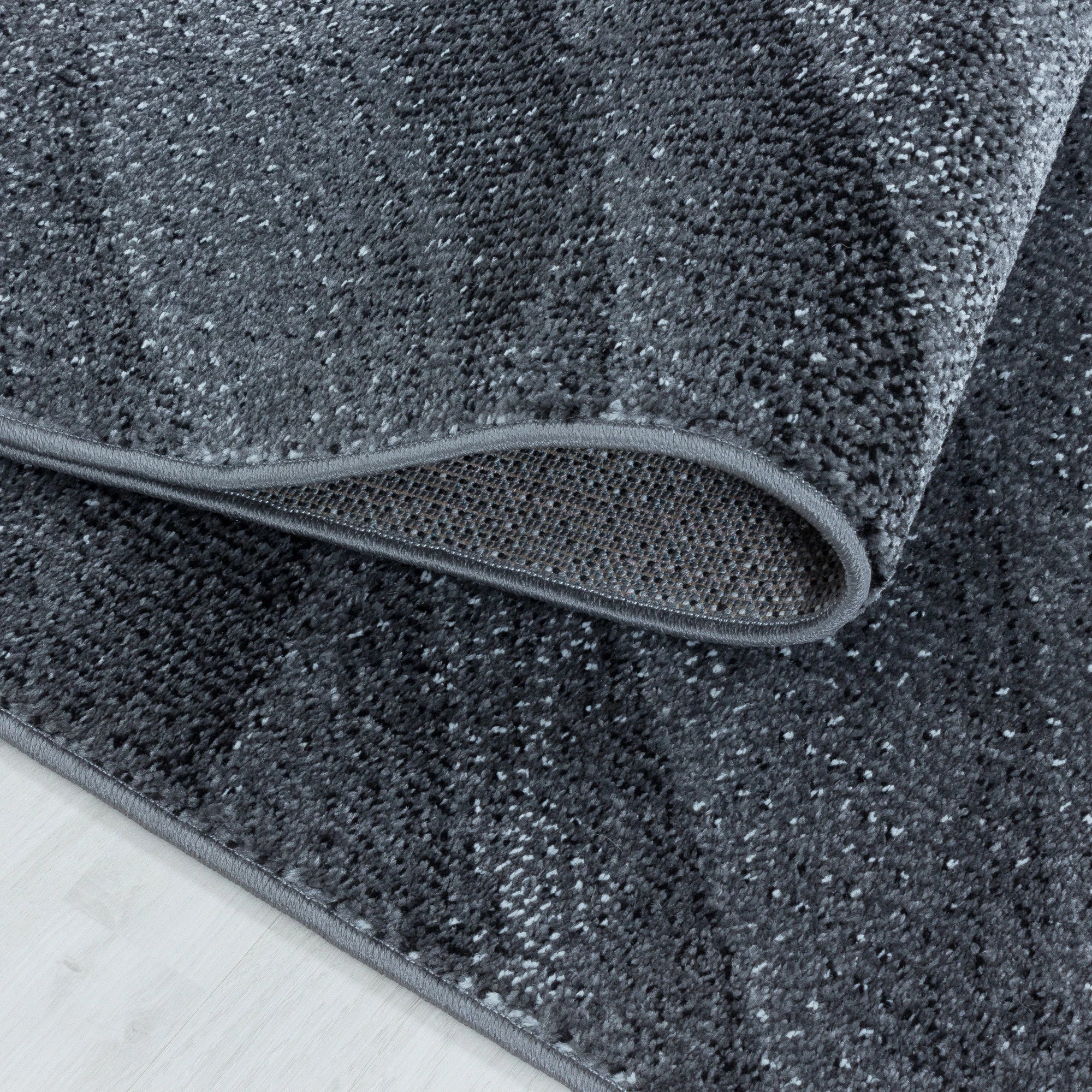Abstrakte Wellen Freeform Teppich Grau