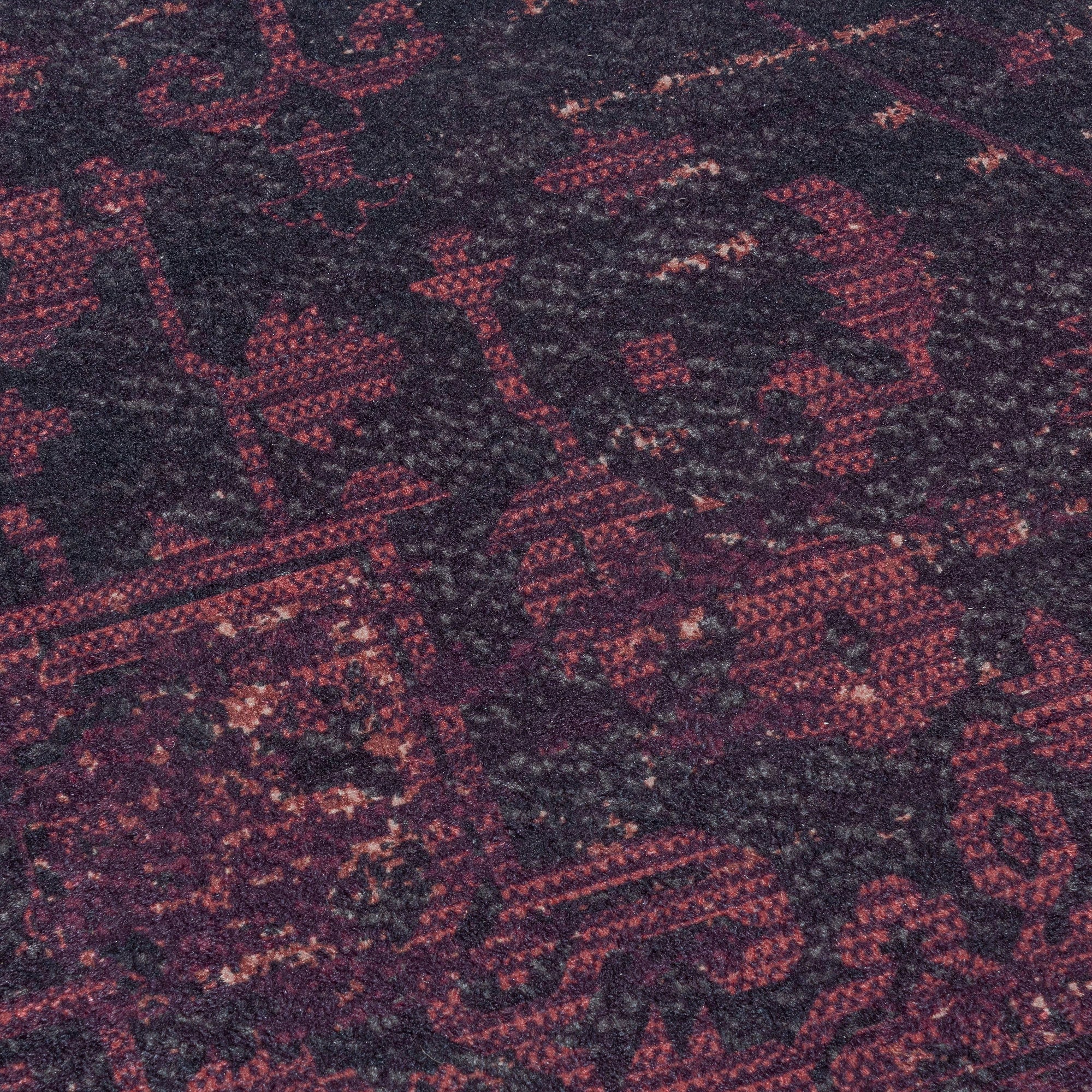 Vintage Cozy Area Rug Red