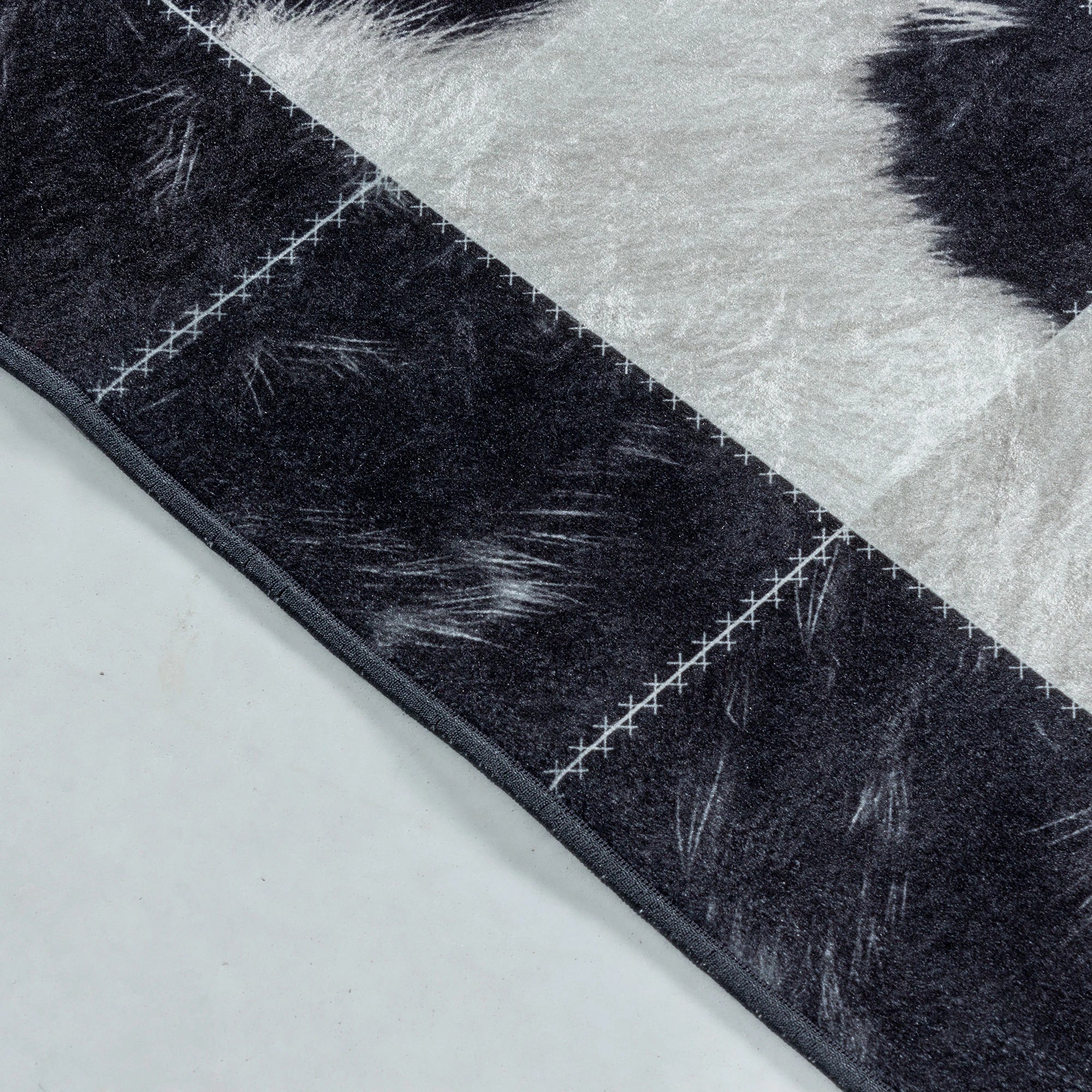 Patchwork Teppich Schwarz