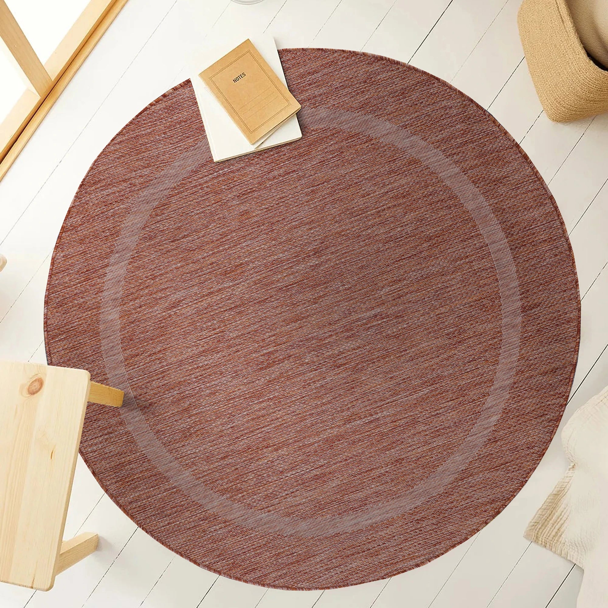 Plain Color Neutral Floor Rug
