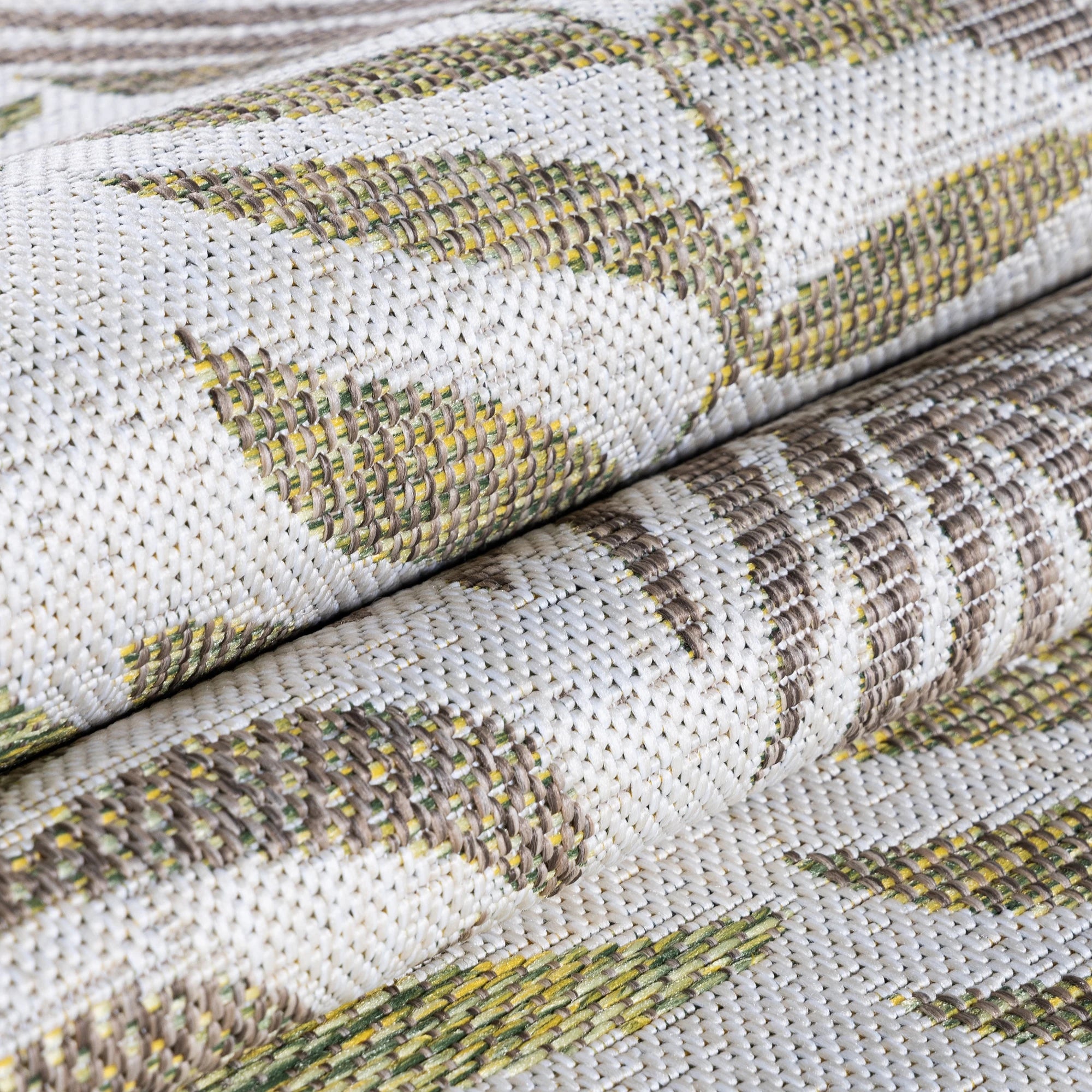 Palm Flatweave Patio Rug | Beige