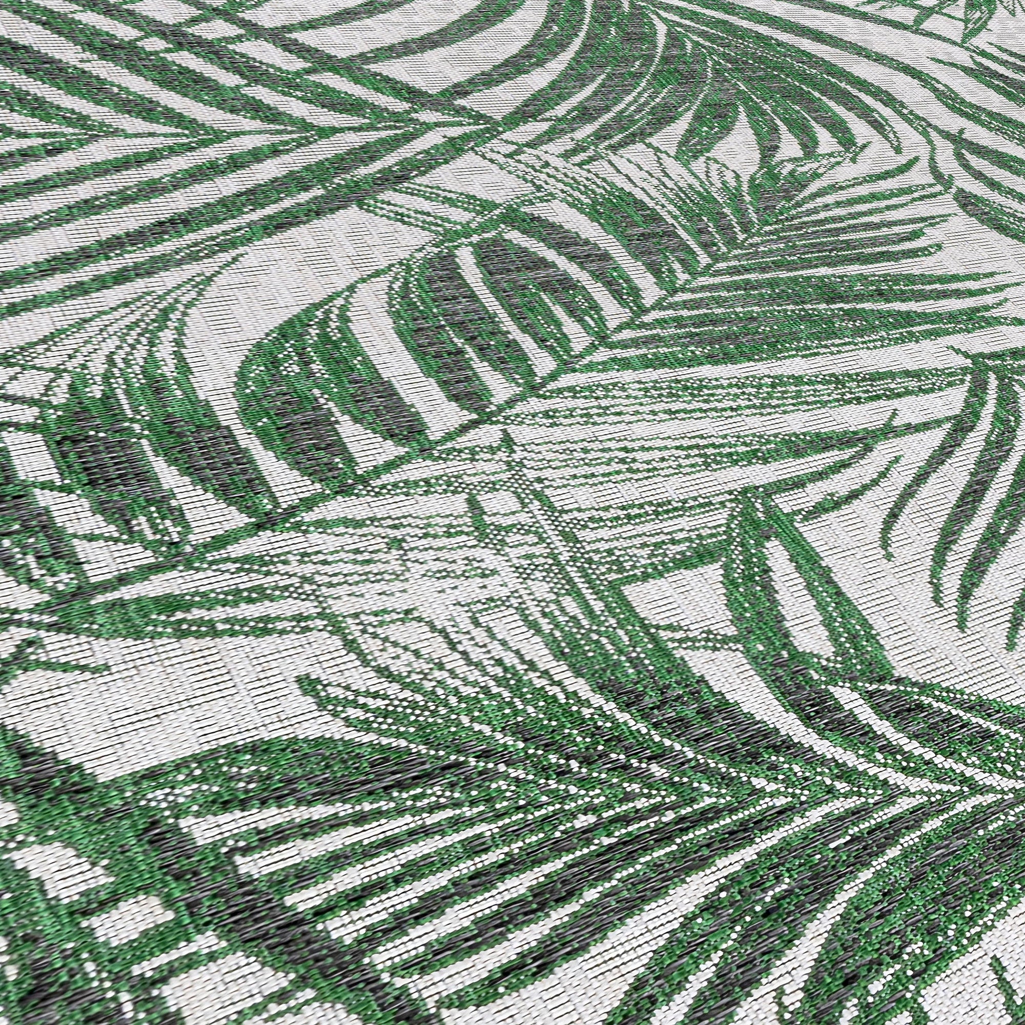 Palm Refined Area Rug Green