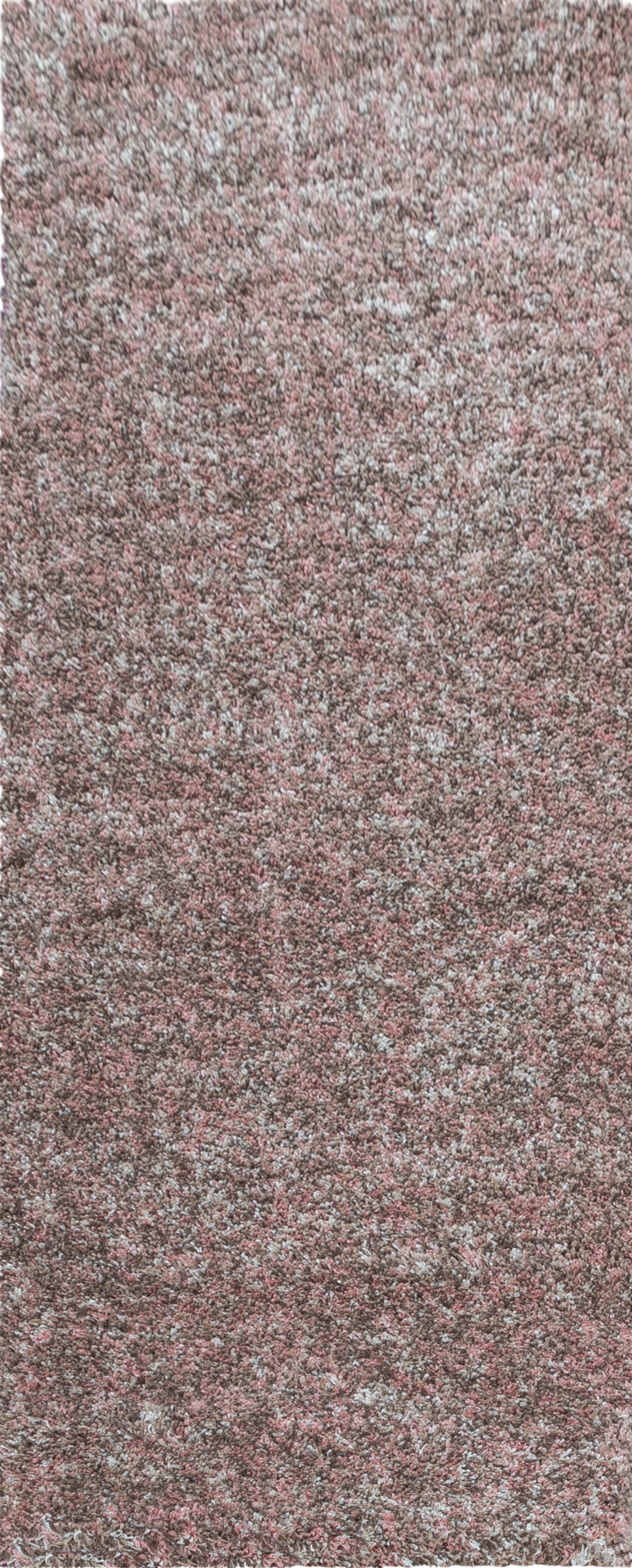 Melierter gemütlicher Teppich in Rosa
