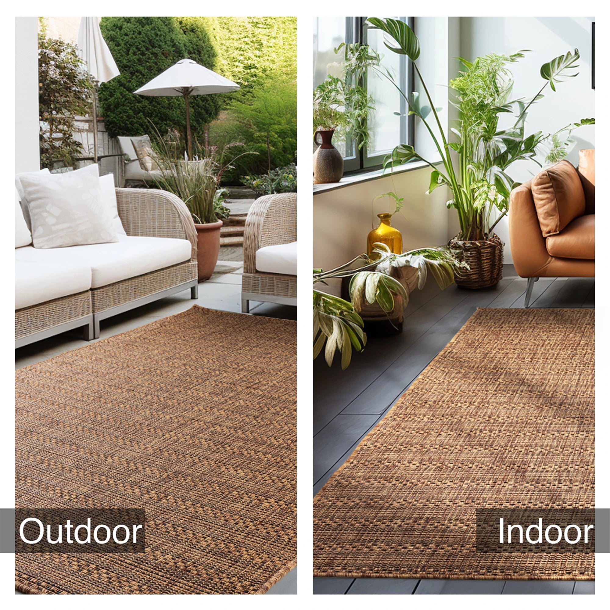 Vintage Jute Weave Rug | Copper