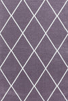 Geometric Diamond Contemporary Area Rug Violet / Purple