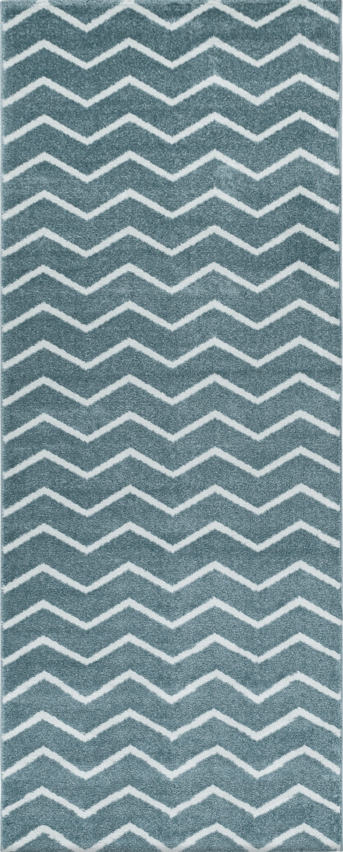 Zigzag Pattern Rug Blue