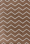 Zigzag Pattern Rug Copper