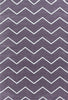 Zigzag Pattern Modern Area Rug 