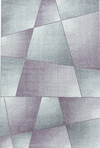 Abstract Artistic Stylish Rug Violet / Purple
