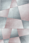 Abstract Modernist Rug Pink Pink