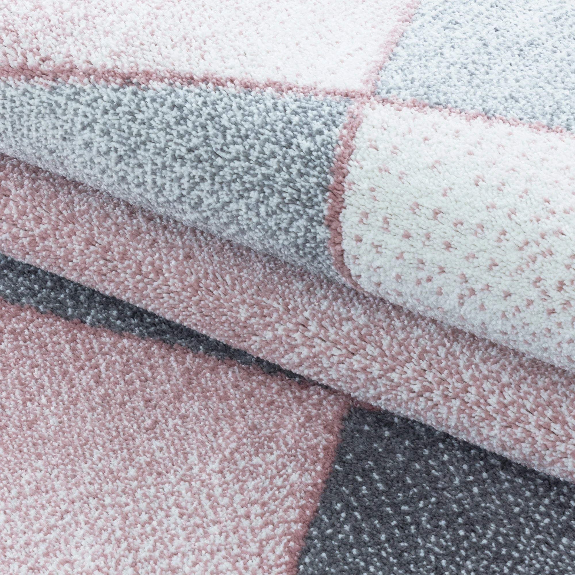 Abstract Modernist Rug Pink