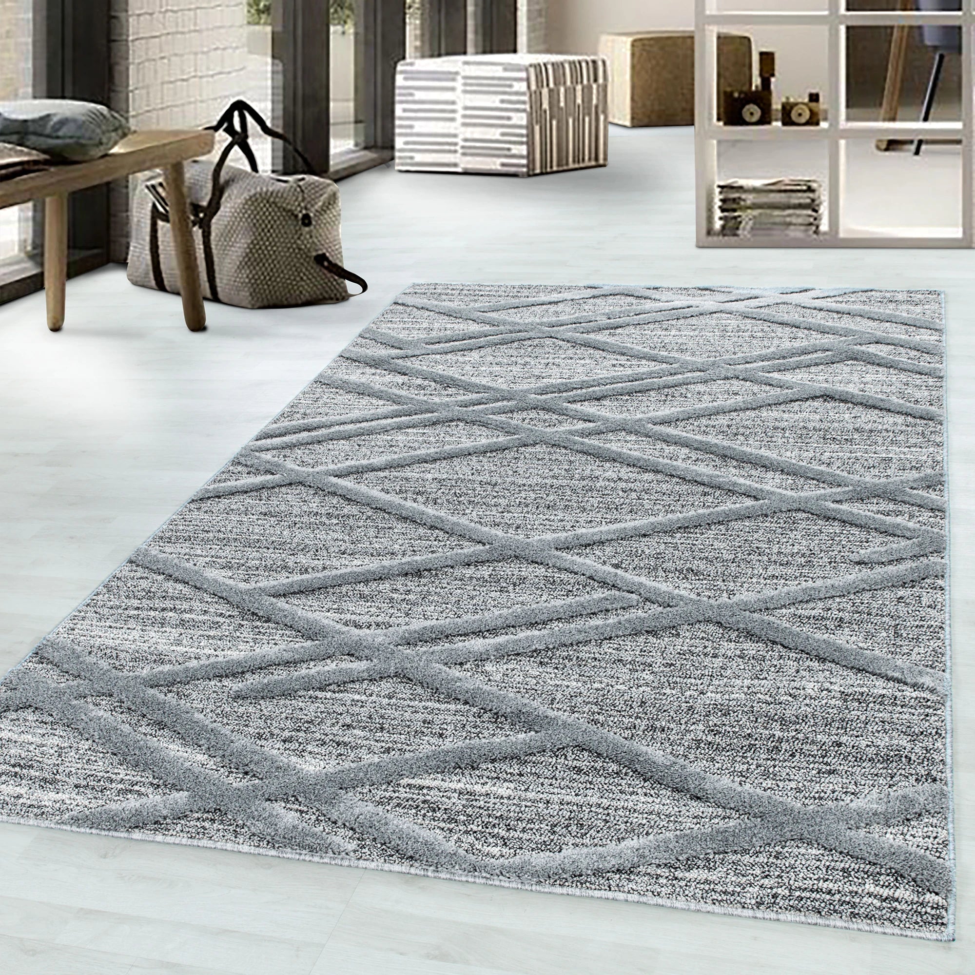 Bohemian Modern Rug Gray