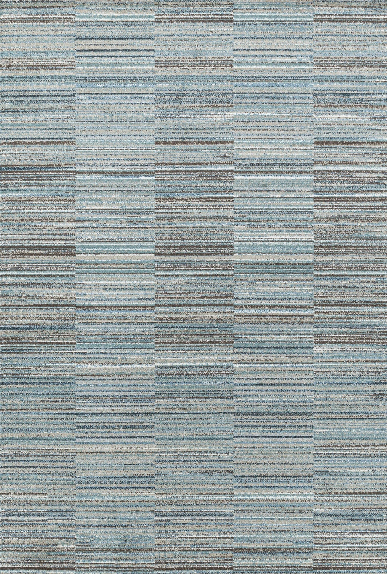 Striped Banded Rug Gray