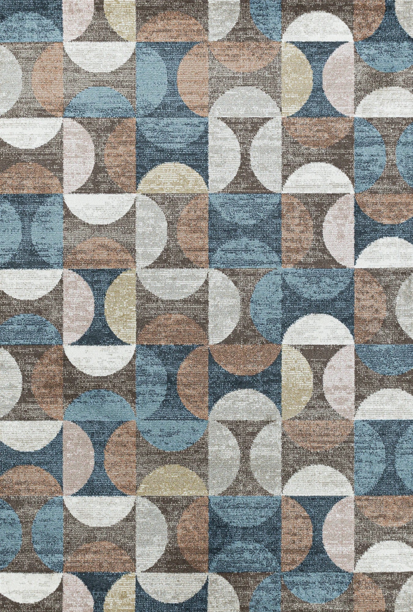 Squares / Half Circles Rug