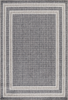 Teppich mit Bordüre, Grau 