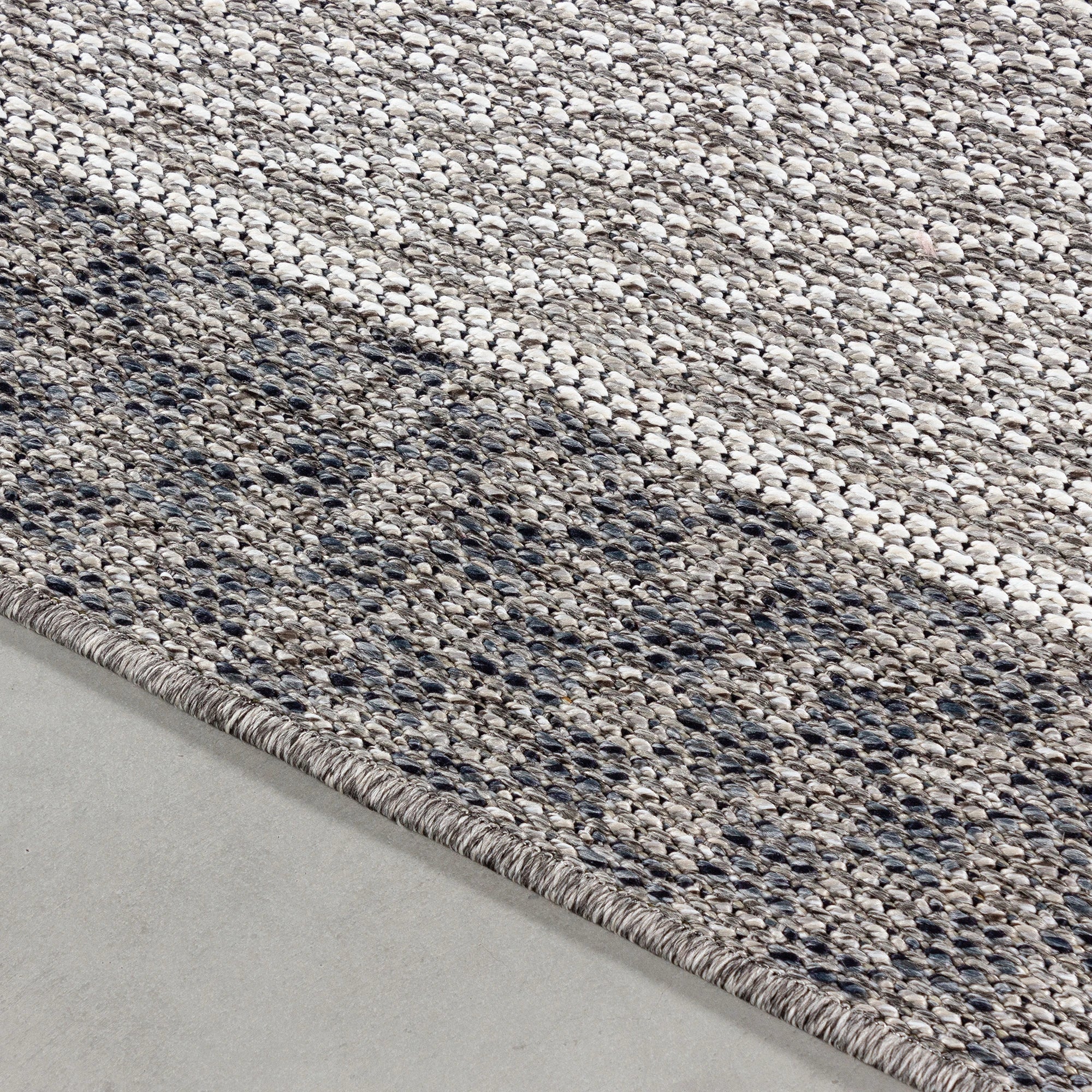 Bordered Neutral Area Rug Cream