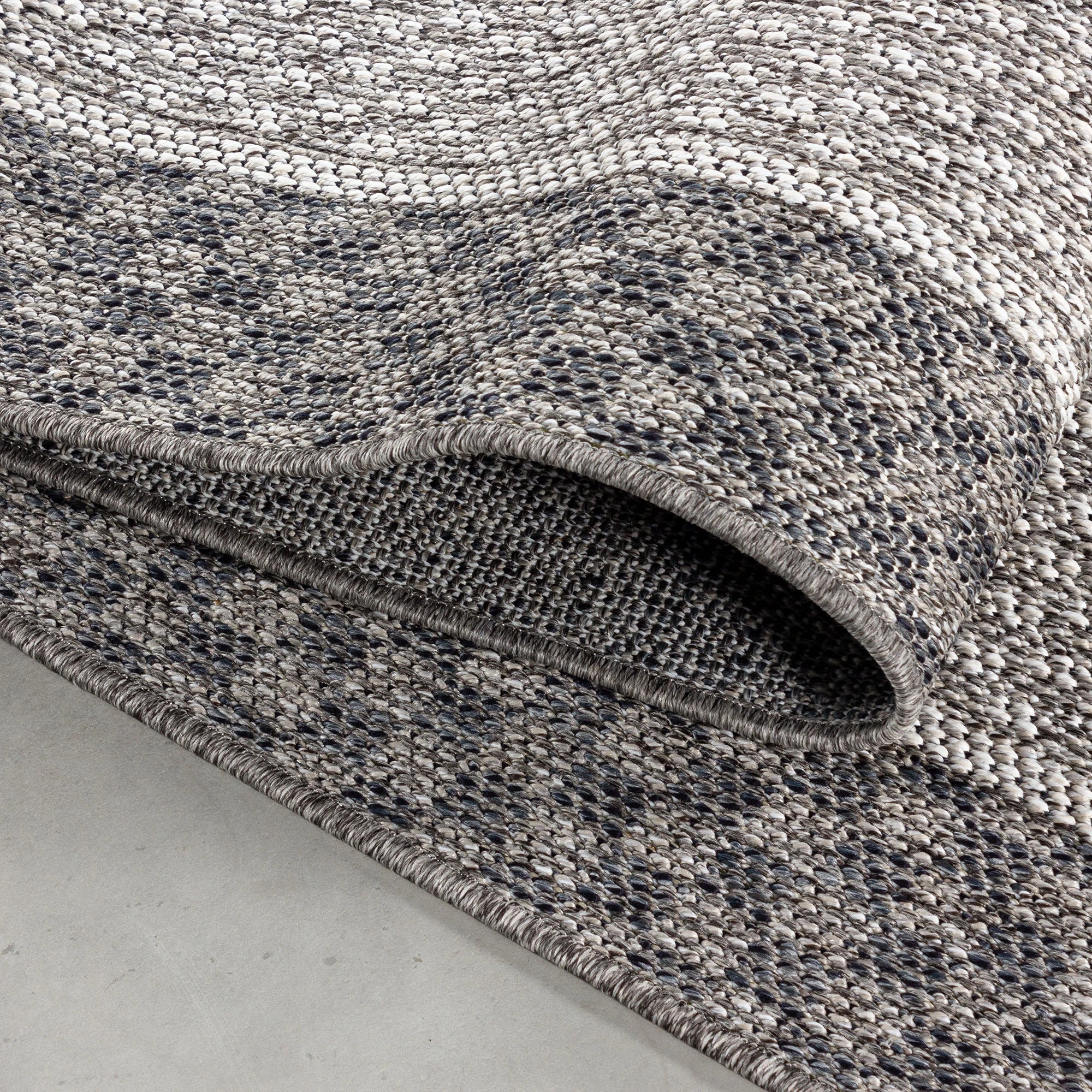 Bordered Neutral Area Rug Cream