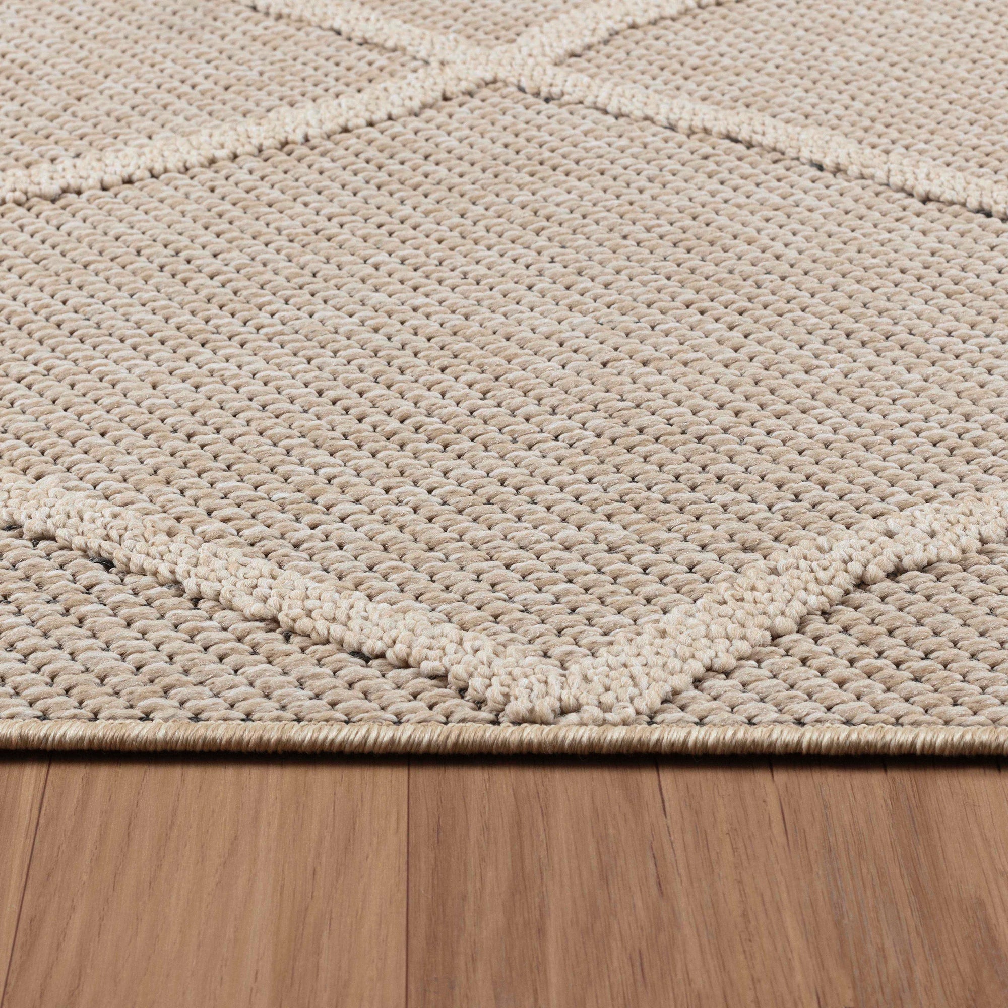 Bohemian Premium Patio Rug Modern | Beige