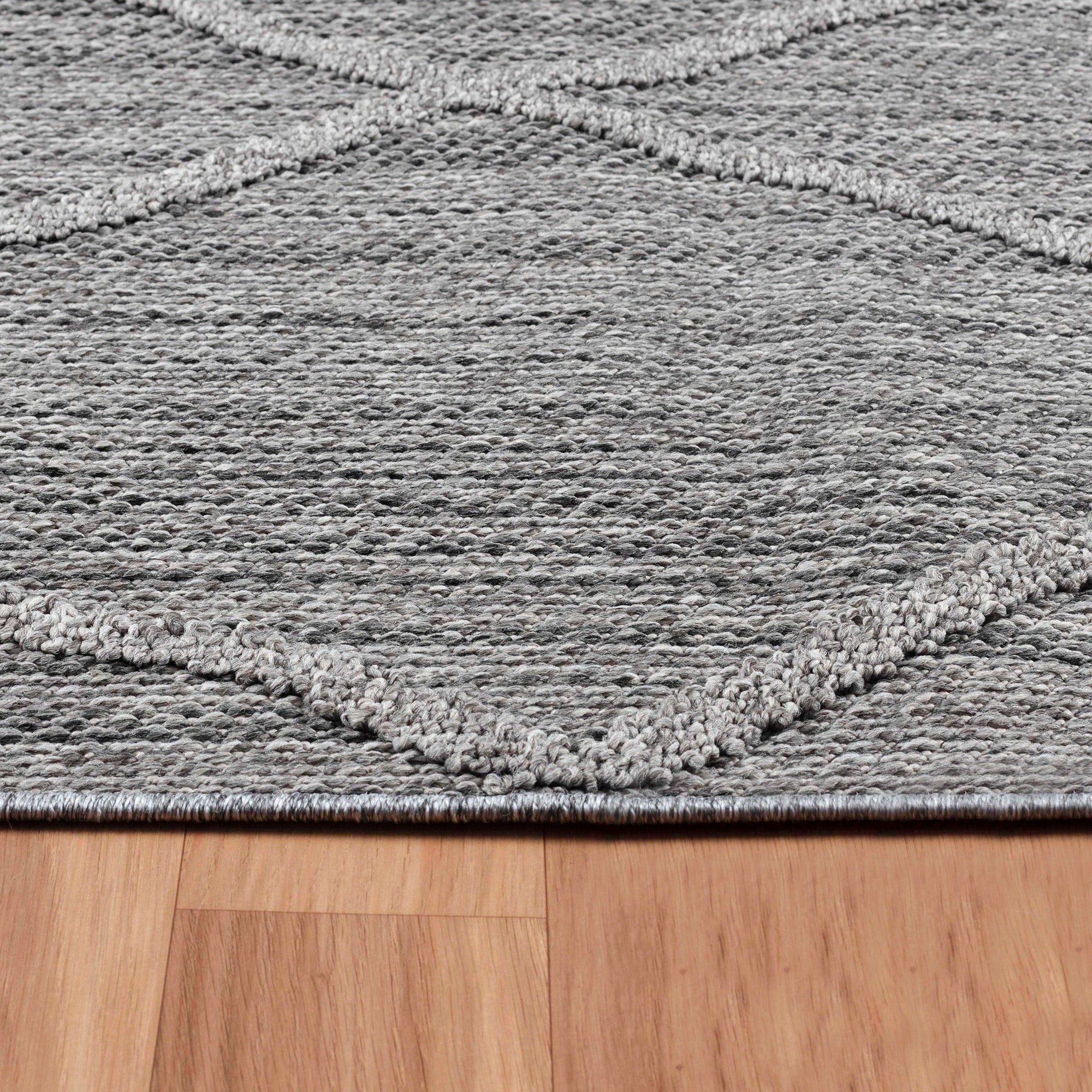 Bohemian Premium Patio Rug Modern | Gray