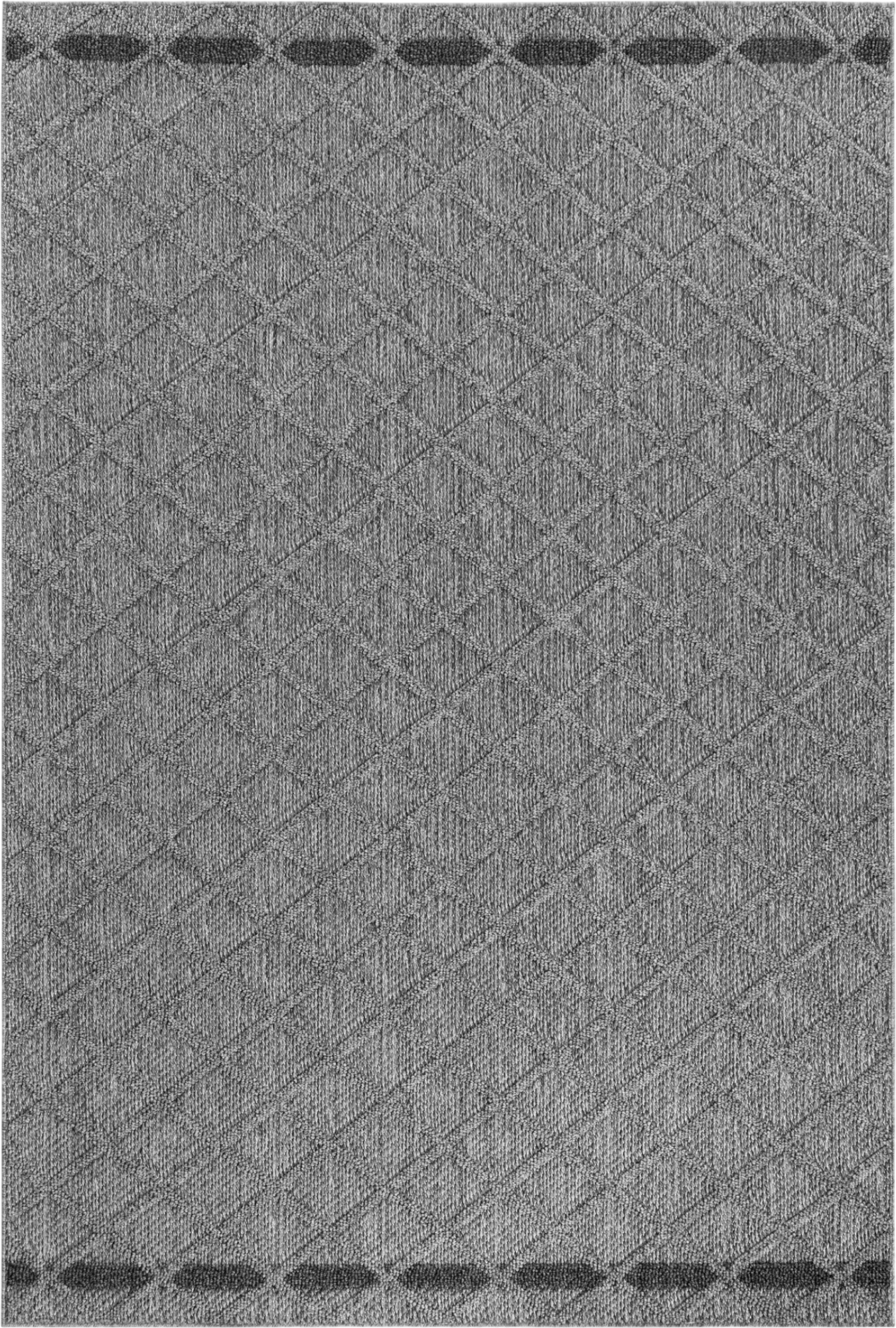 Diamond Rug Gray