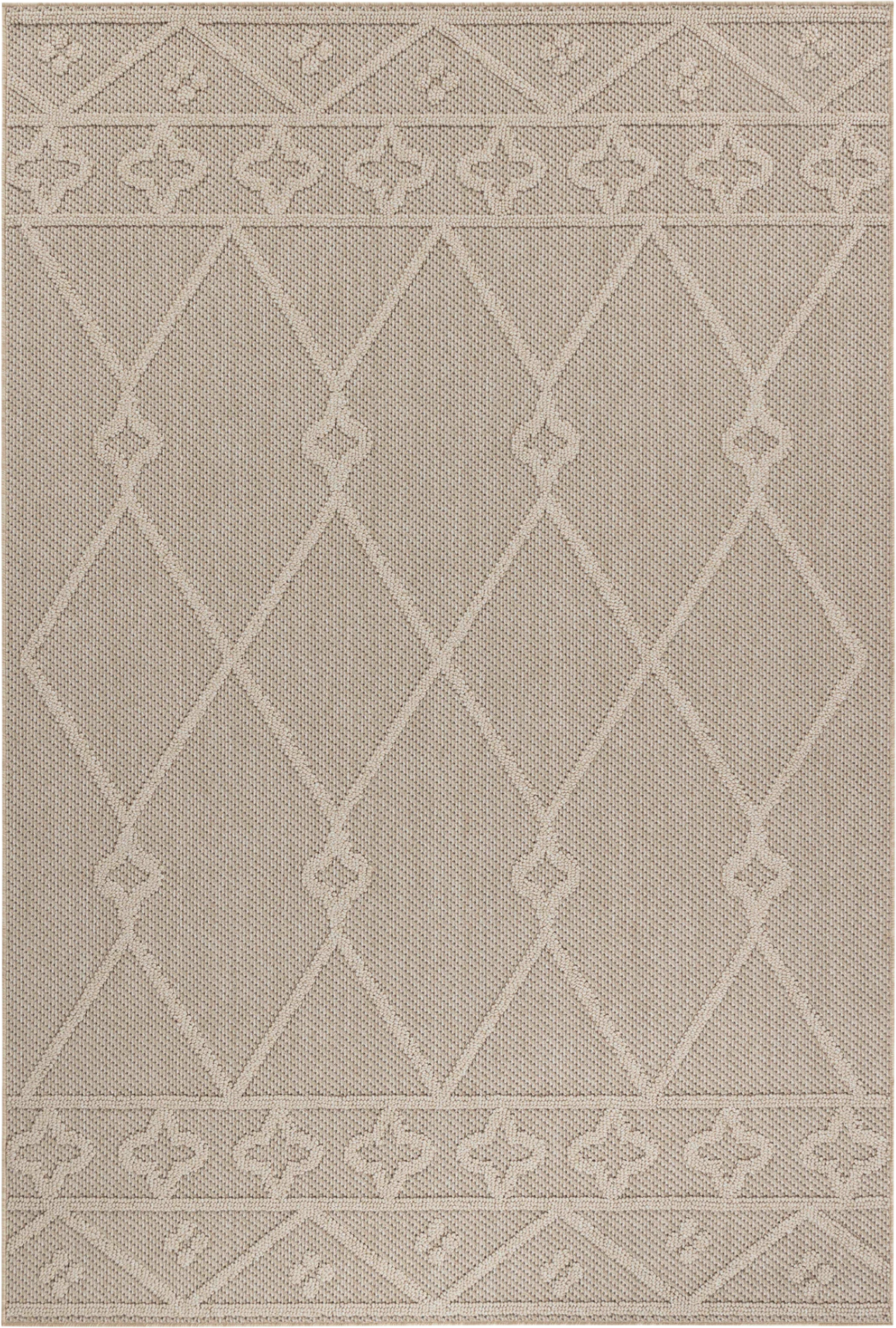 Berber Tufted Rug Beige