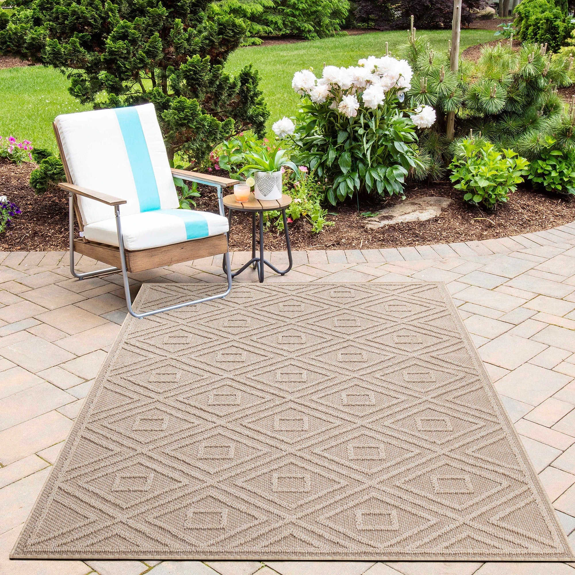 Tessellated Rug Beige