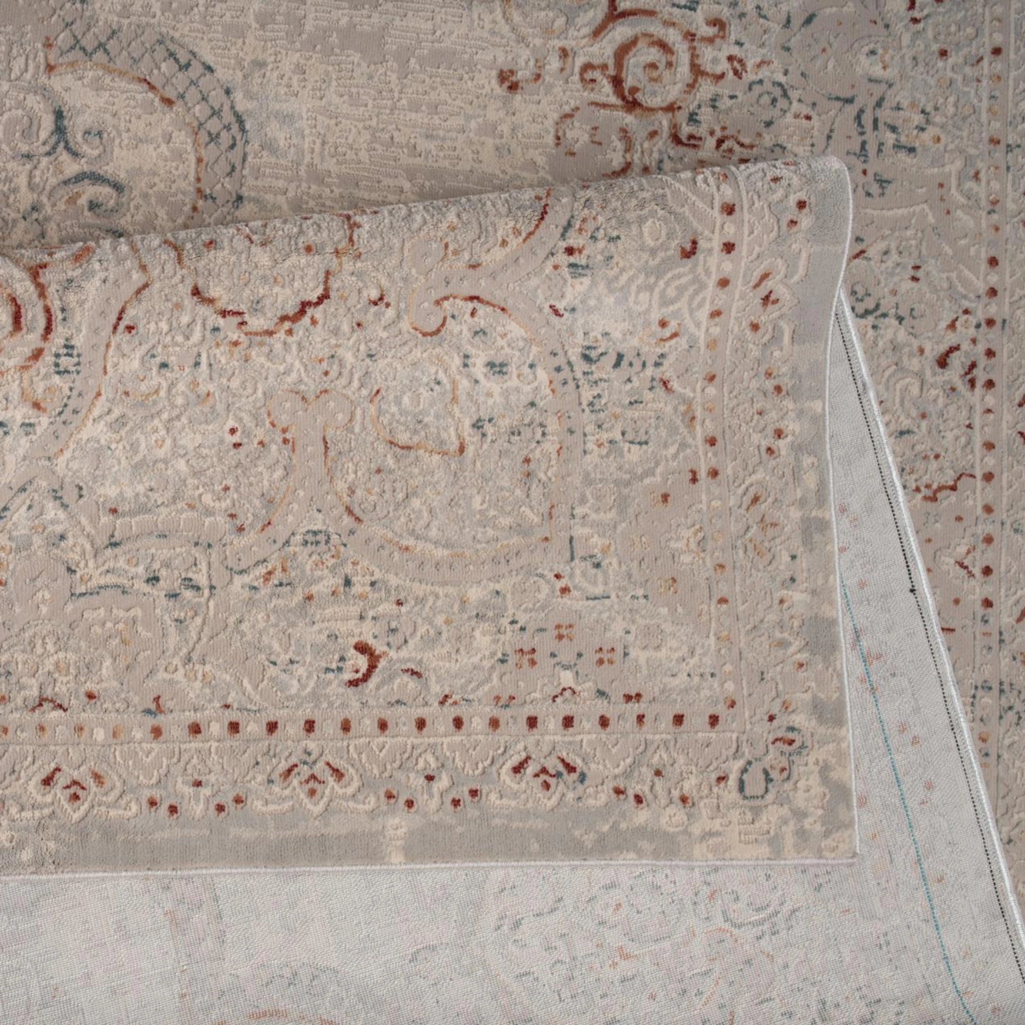 Rose Dust Traditional Medallion Rug
