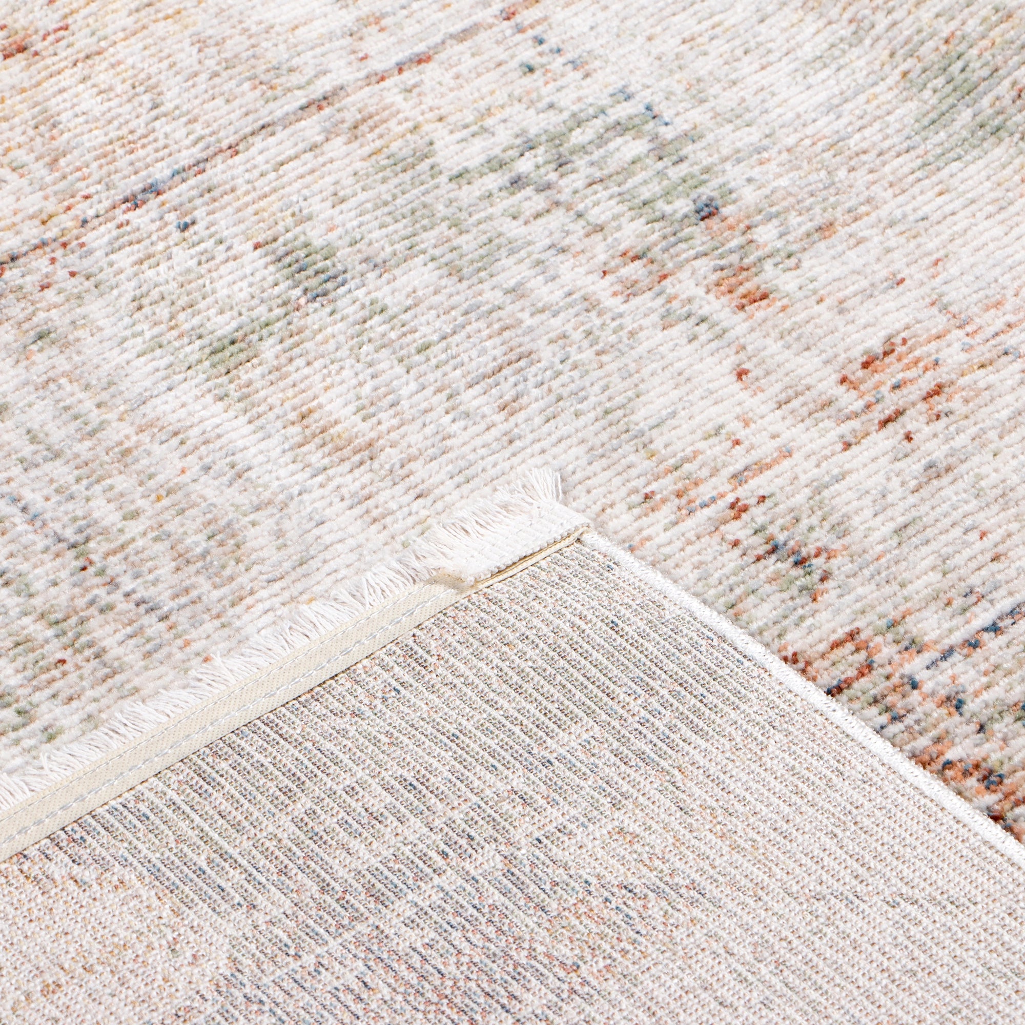 Rust Fade Abstract Washable Rug