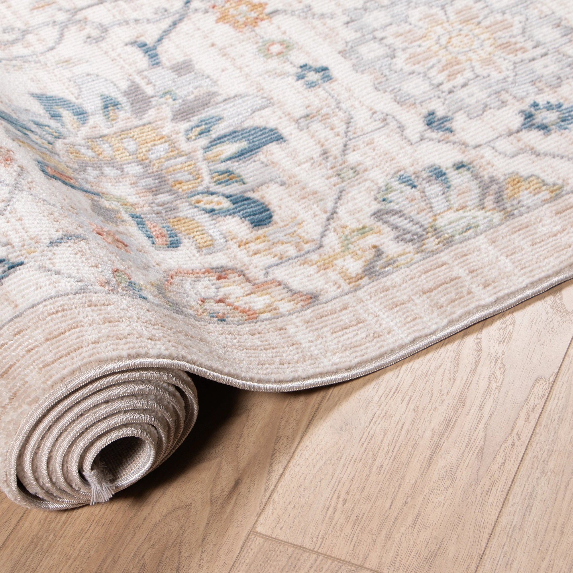 Pastel Bloom Vintage Garden Rug
