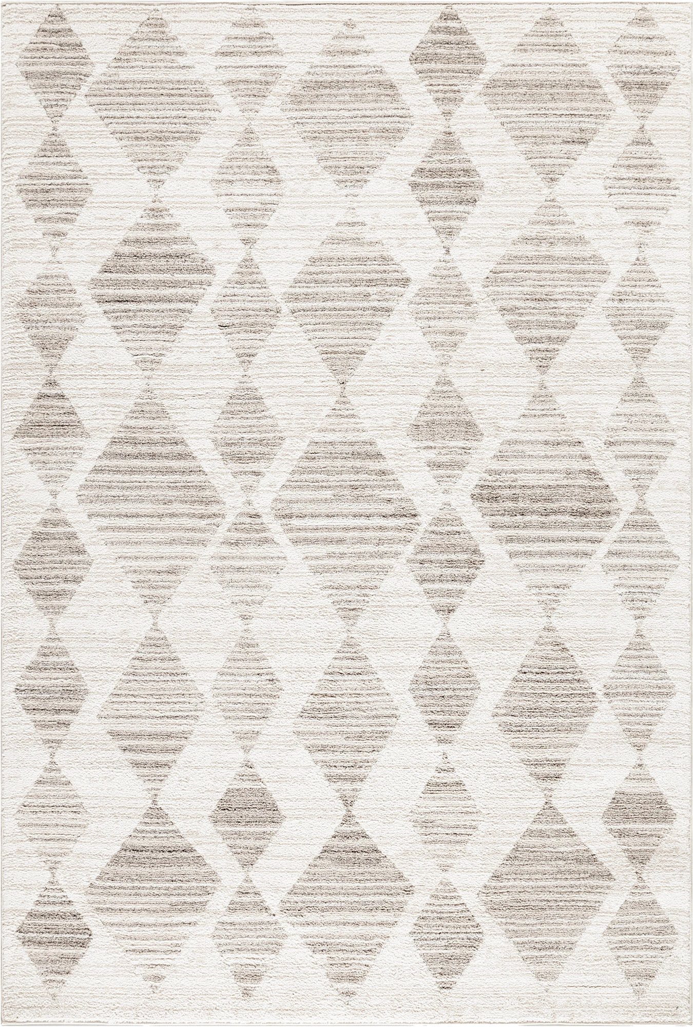 Geometric Polygon Rug Cream