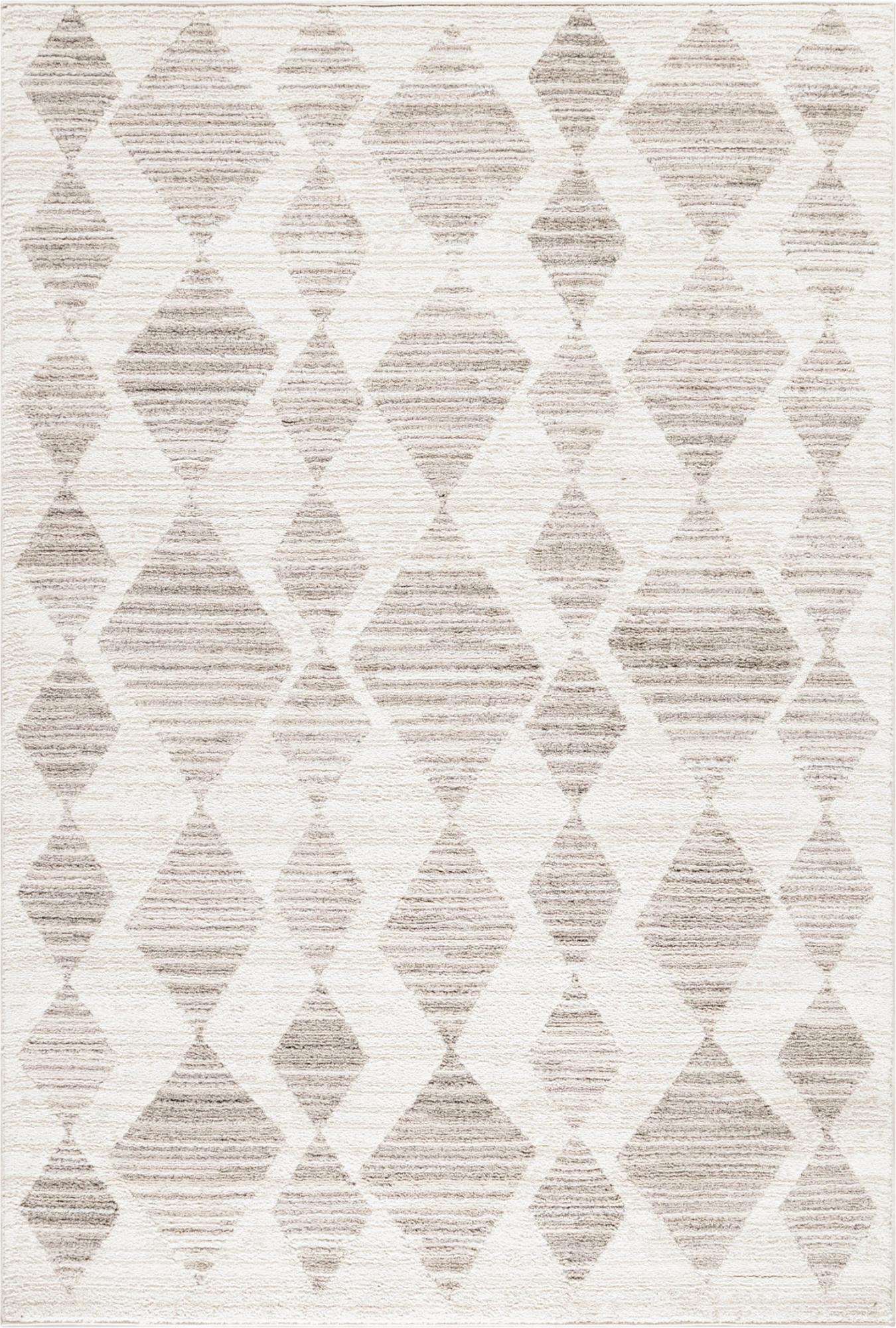Geometric Polygon Rug Cream