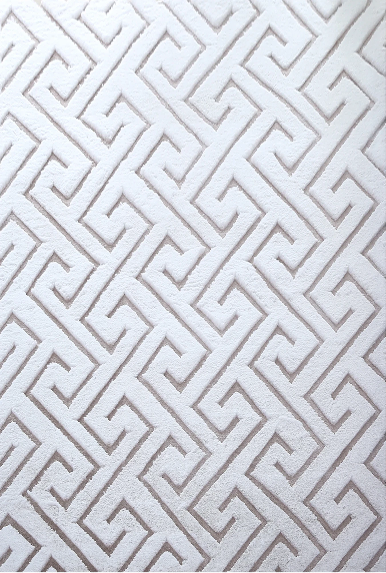 Skandinavischer gemütlicher Teppich in Beige