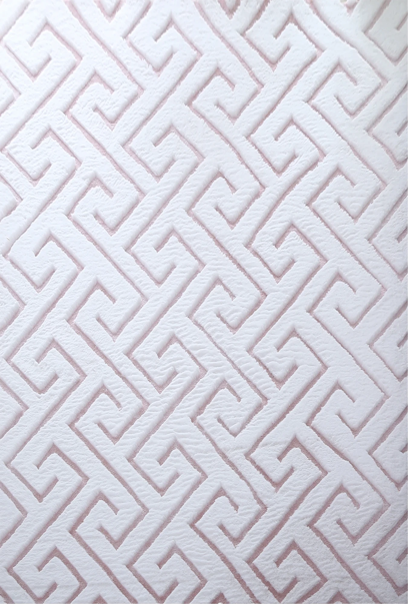 Skandinavischer Chic-Teppich Rosa