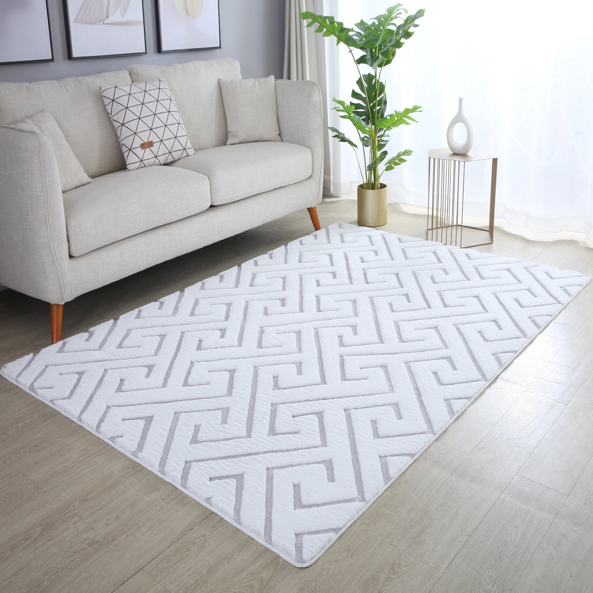 Scandinavian Rug Silver