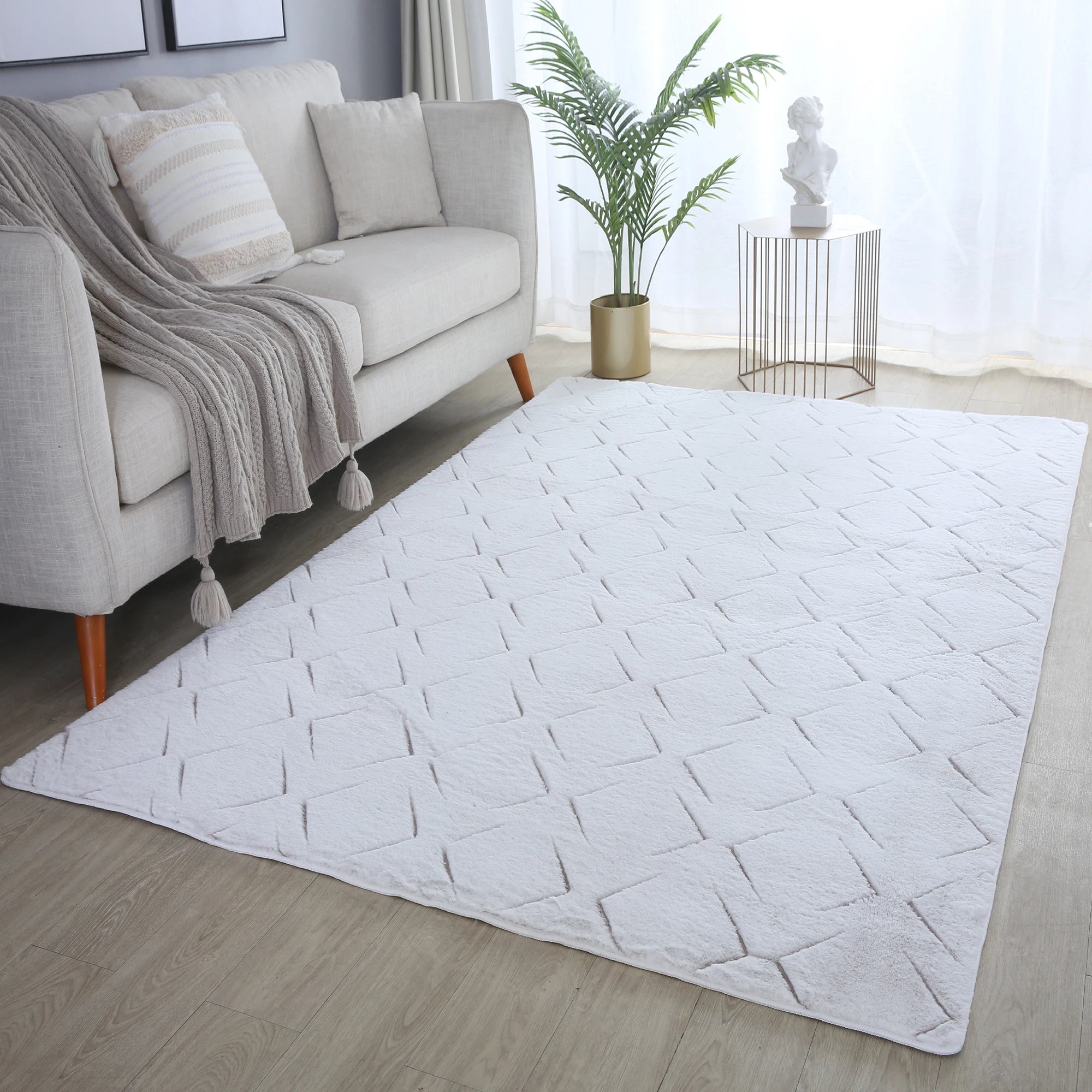 Scandinavian Elegant Area Rug Beige