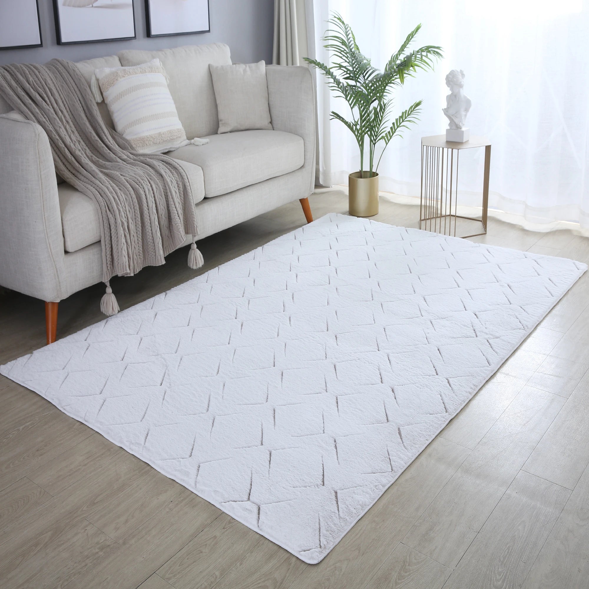 Scandinavian Elegant Area Rug Beige
