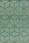 Scandinavian Diamond Outdoor Rug | Green Green