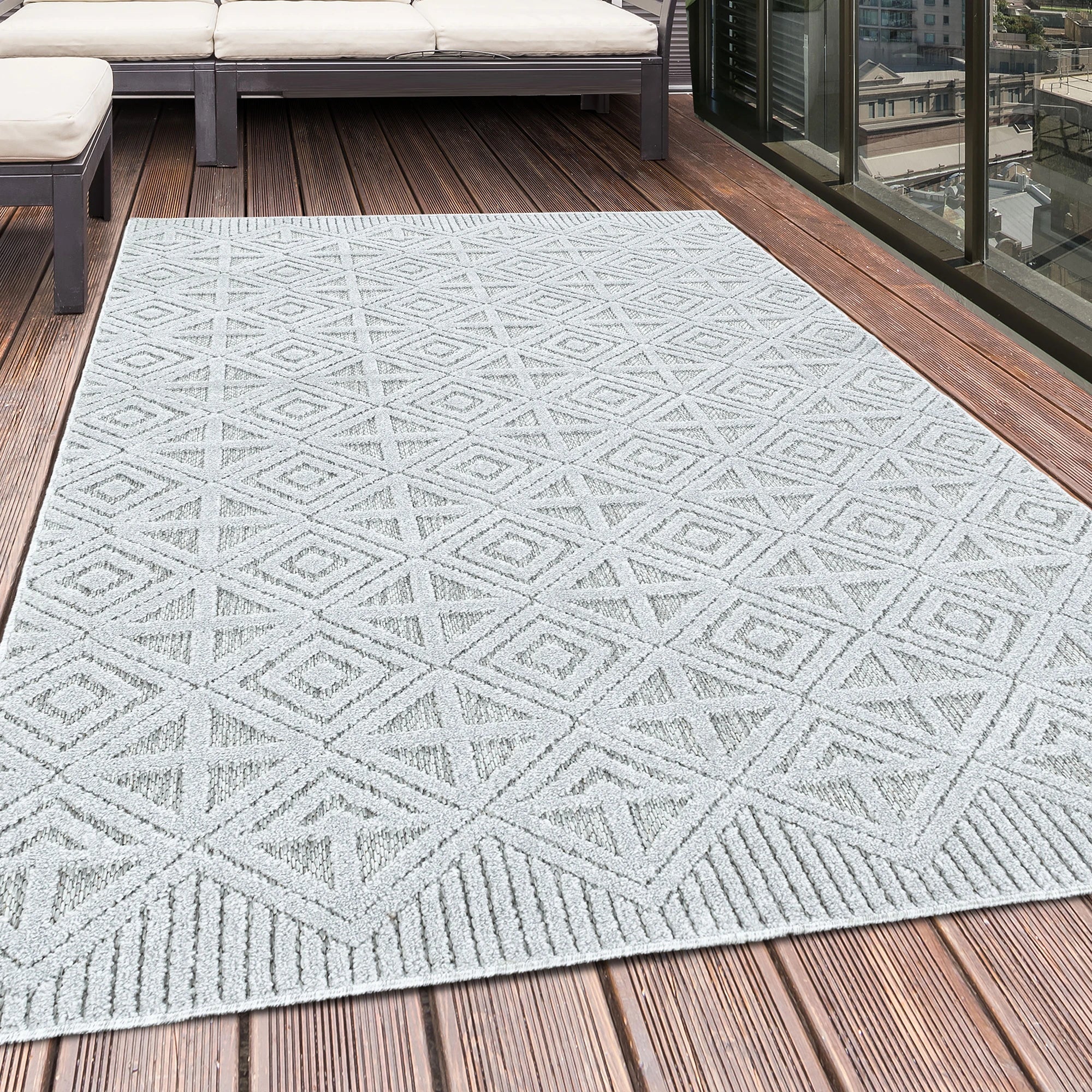 Bohemian Premium Area Teppich Grau