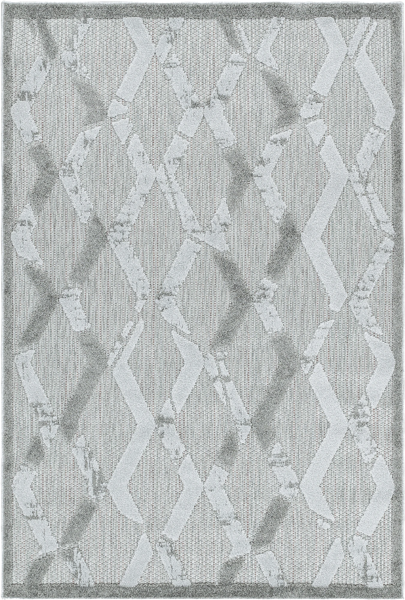 Bohemian Modern Floor Rug Gray
