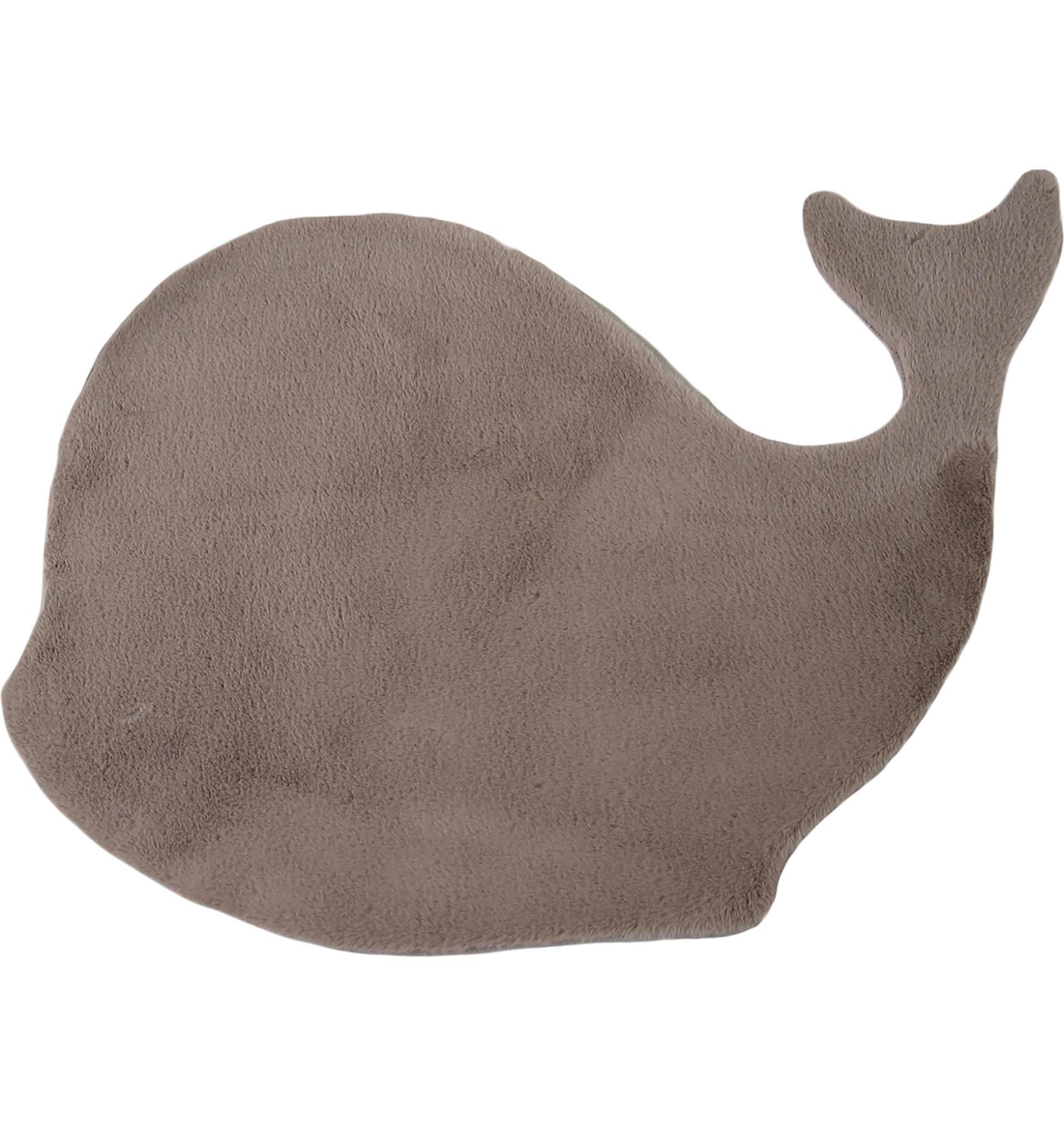 Whale Shape Rug Beige