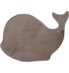Whale Shape Rug Beige Beige