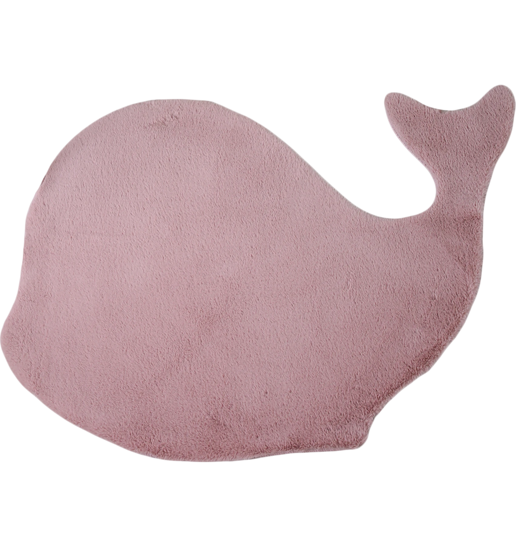 Whale Shape Rug Pink