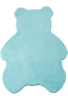Neutraler Teppich in Bärenform 