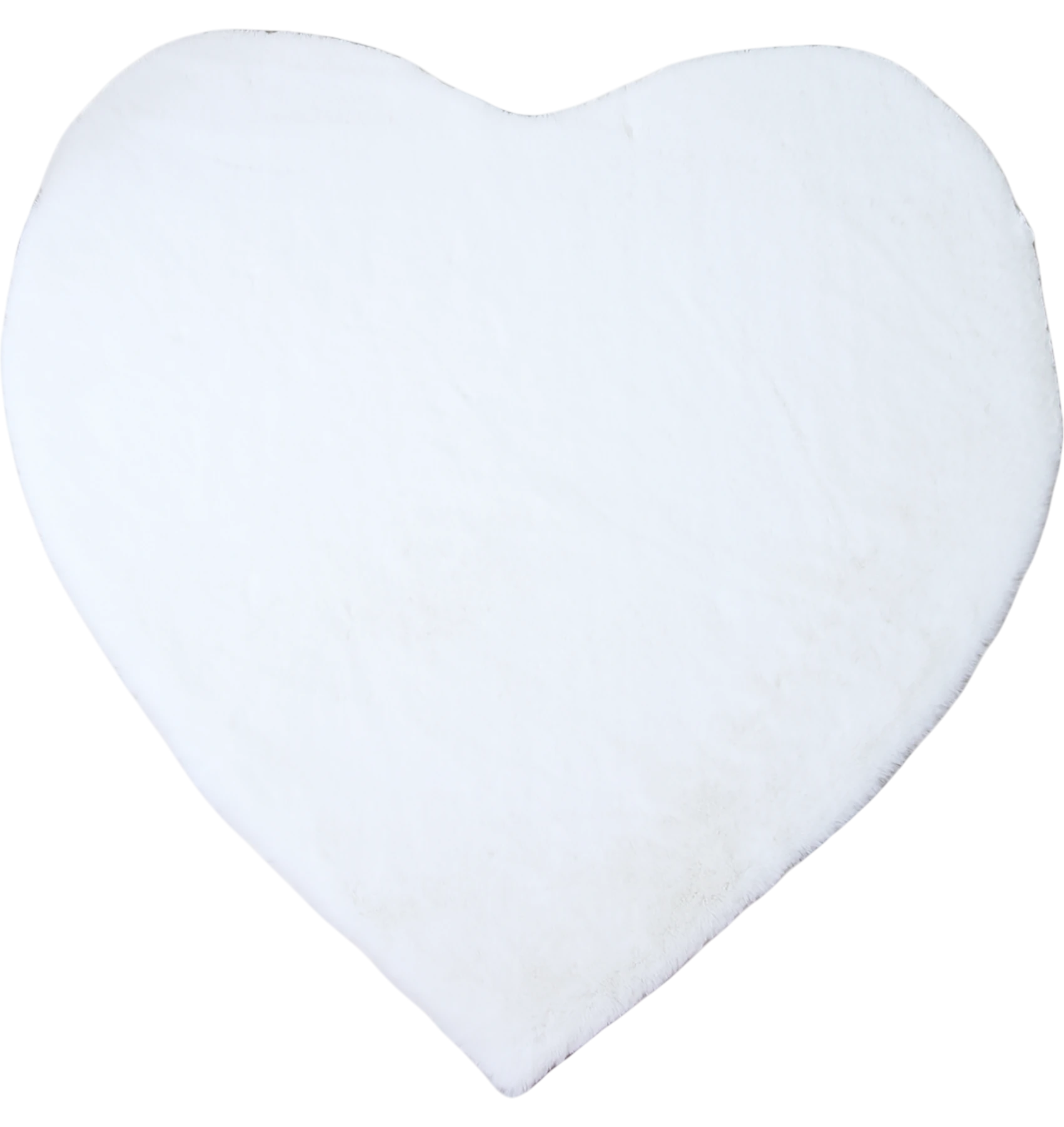 Heart Form Rug White