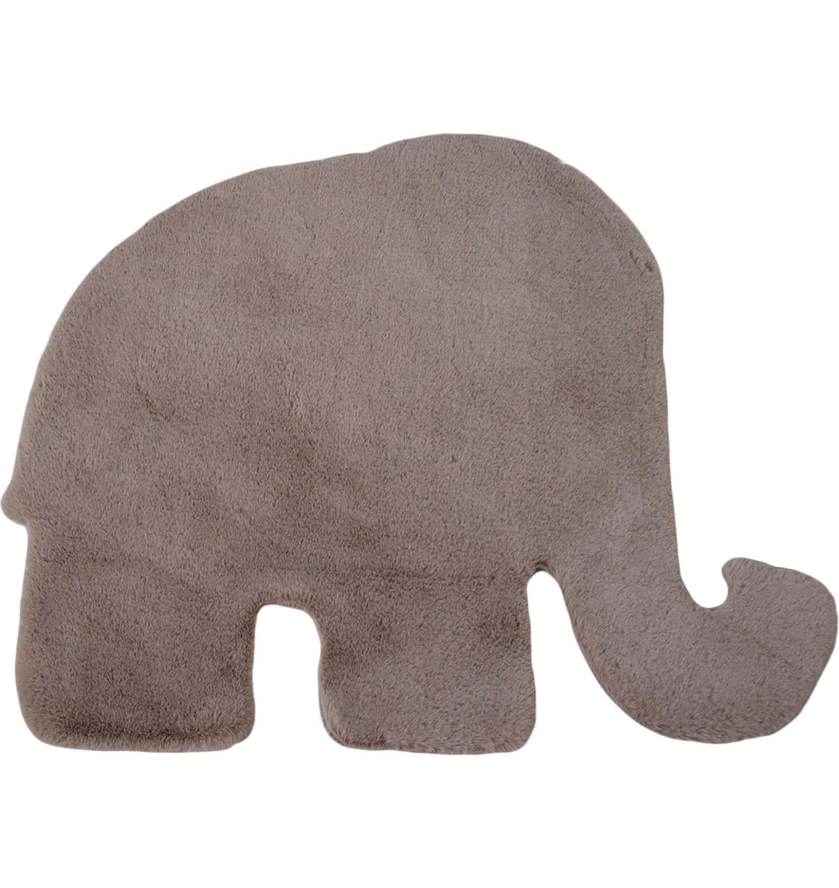 Elephant Shape Rug Beige