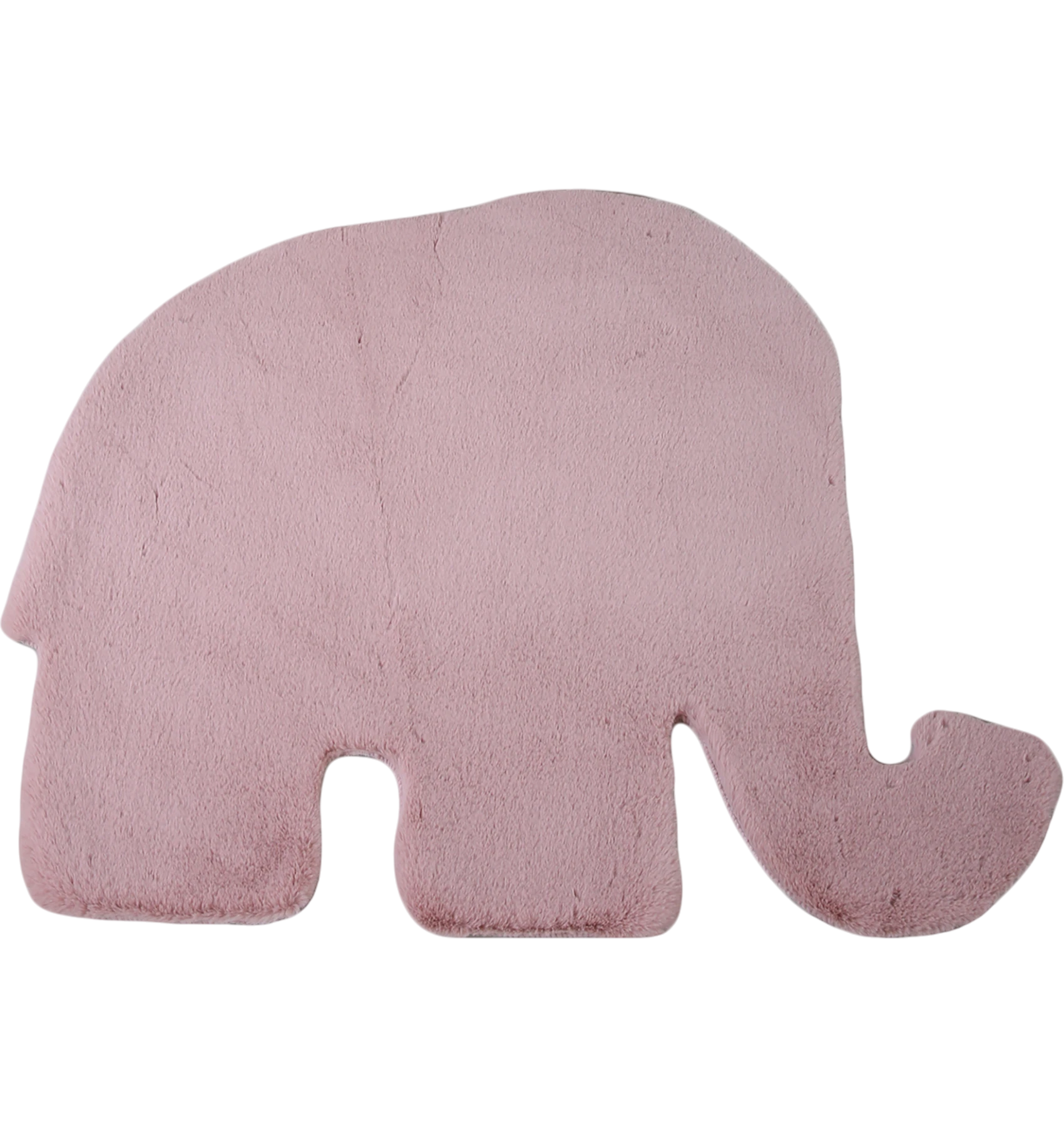 Elephant Shape Rug Pink